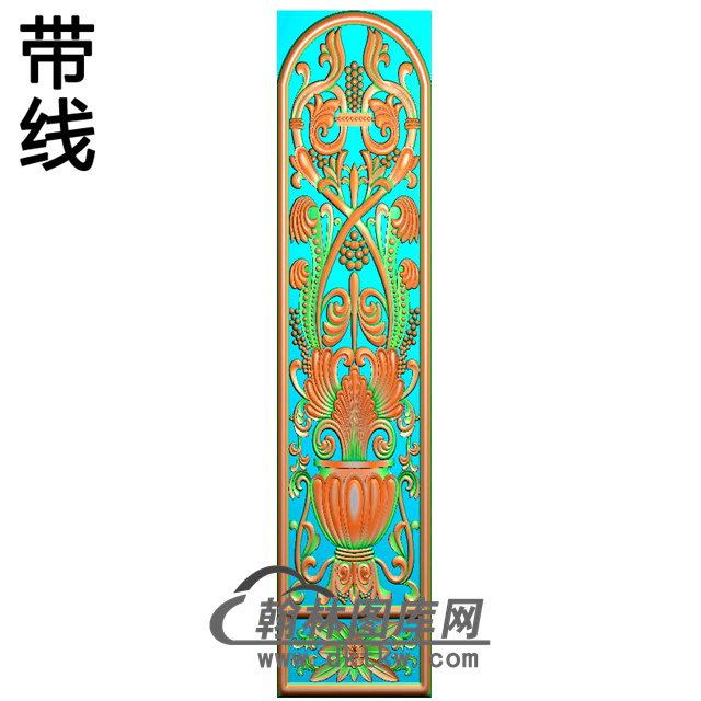 长方形洋花精雕图（CYH-138）展示