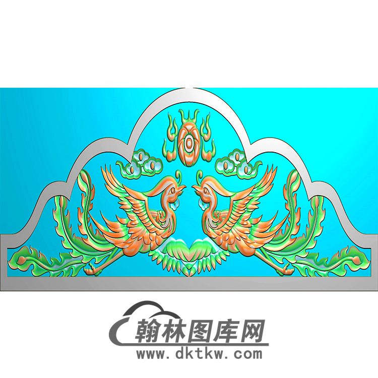 双凤碑头精雕图（MBBT-0464）展示