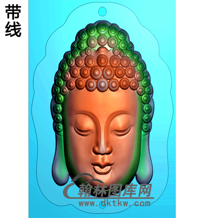 半身佛像佛头精雕图（SFX-174)展示