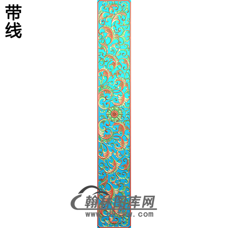 长方形洋花精雕图（CYH-160）展示