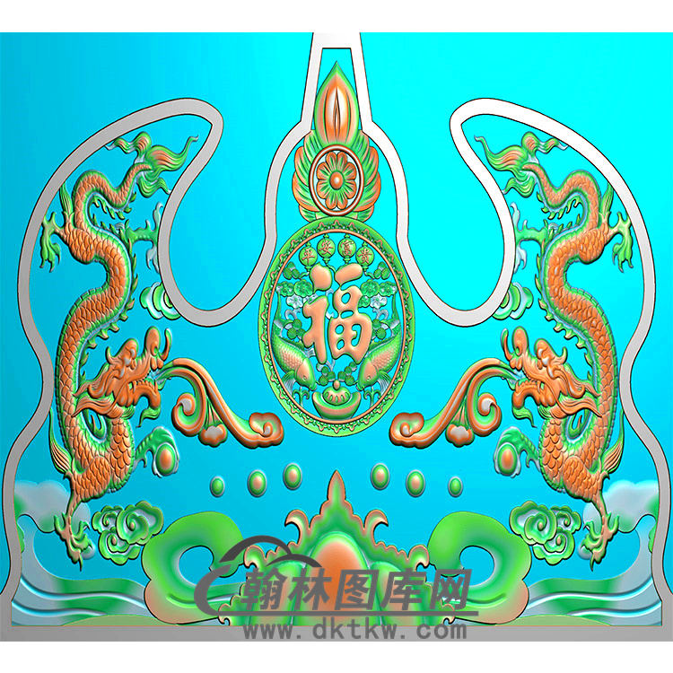 双龙碑头精雕图（MBBT-0478）展示