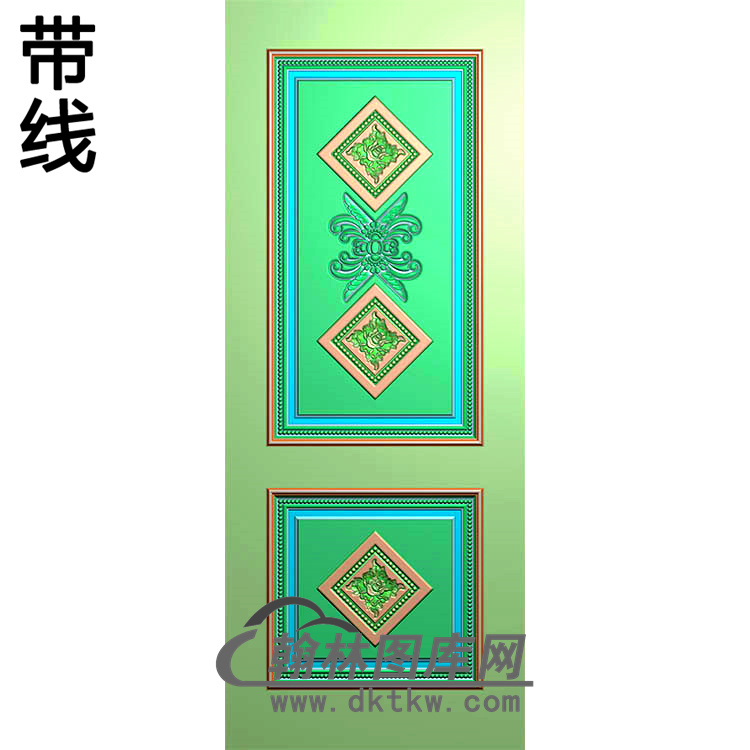 门芯板精雕图（MXB-153）展示