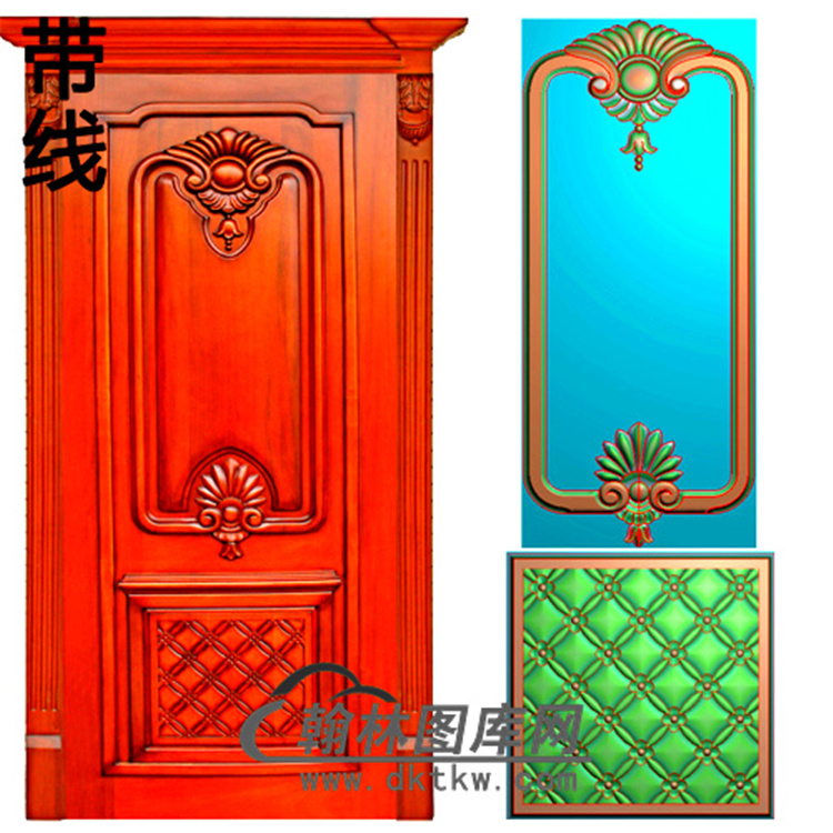 木门套图精雕图（MTT-015）展示