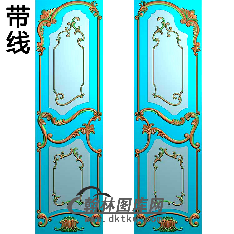 木门套图精雕图（MTT-030）展示