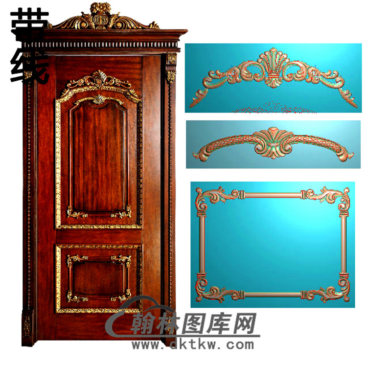 木门套图精雕图（MTT-040）展示