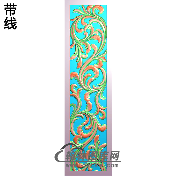 欧式长方形洋花精雕图（CYH-179）展示