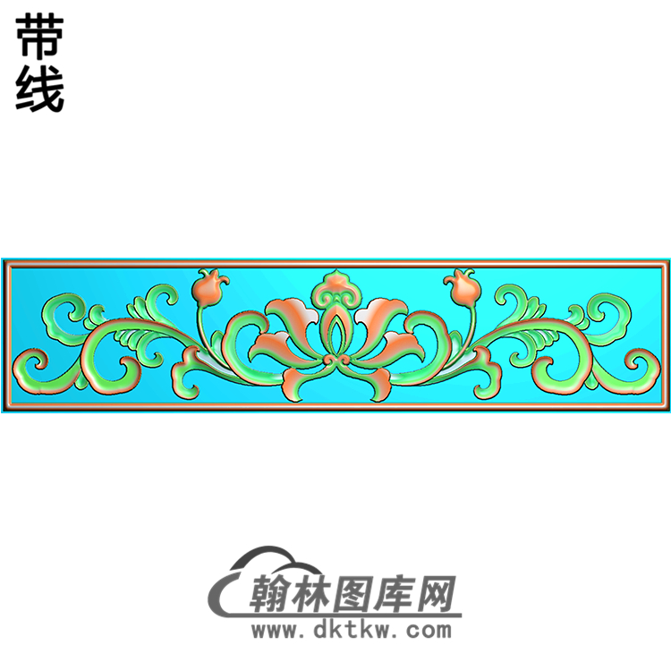欧式长方形洋花精雕图（CYH-184）展示
