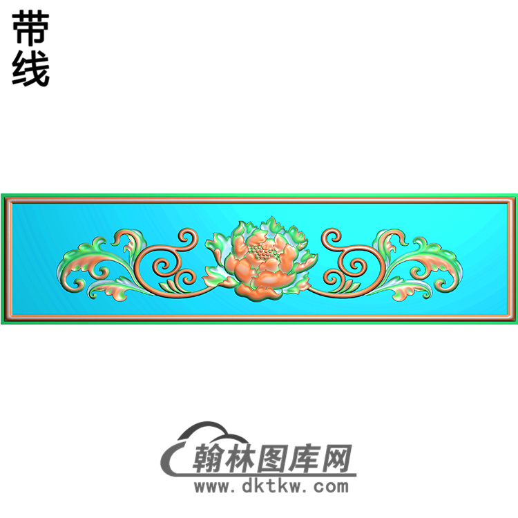 欧式长方形洋花精雕图（CYH-185）展示