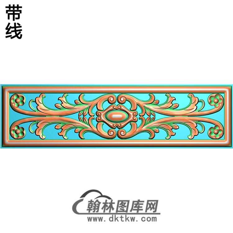 欧式长方形洋花精雕图（CYH-190）展示