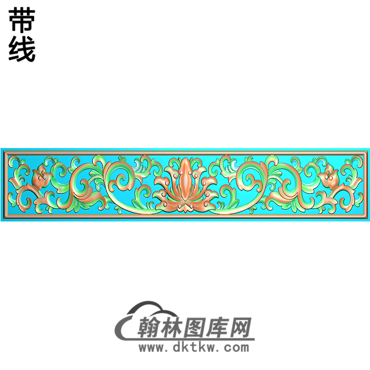 欧式长方形洋花精雕图（CYH-191）展示