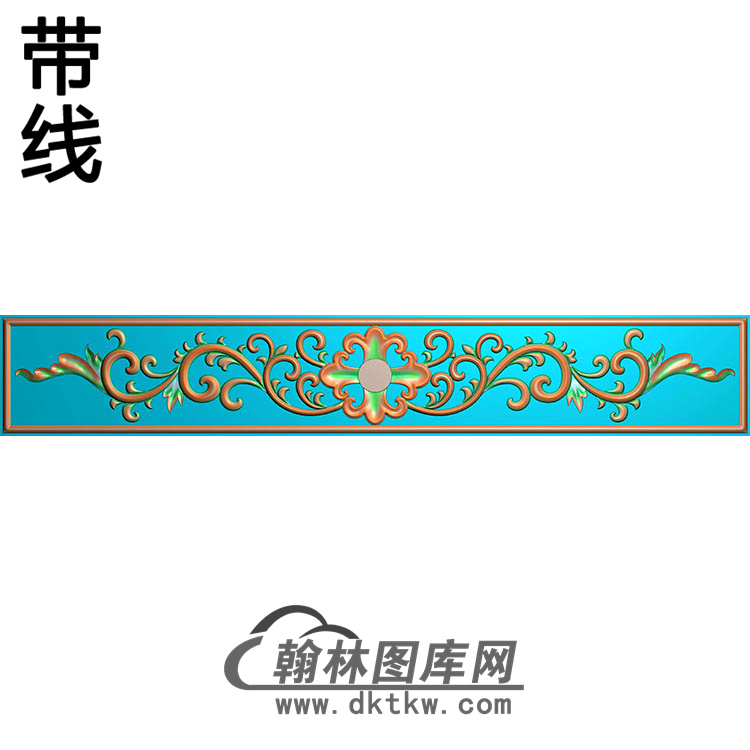 长条洋花精雕图（CTH-041）展示