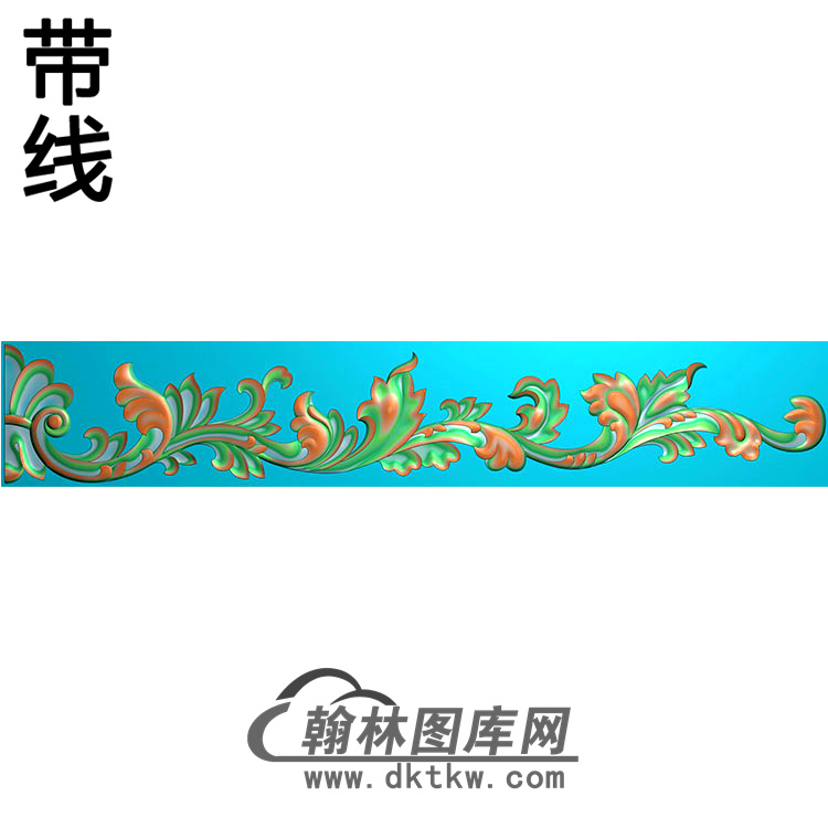 长条洋花精雕图（CTH-042）展示