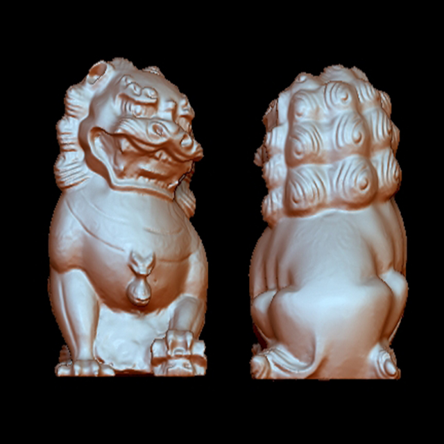 狮子立体圆雕图(YSX-026)展示