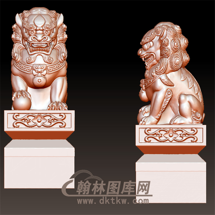 精品公狮子立体圆雕图(YSX-063)展示
