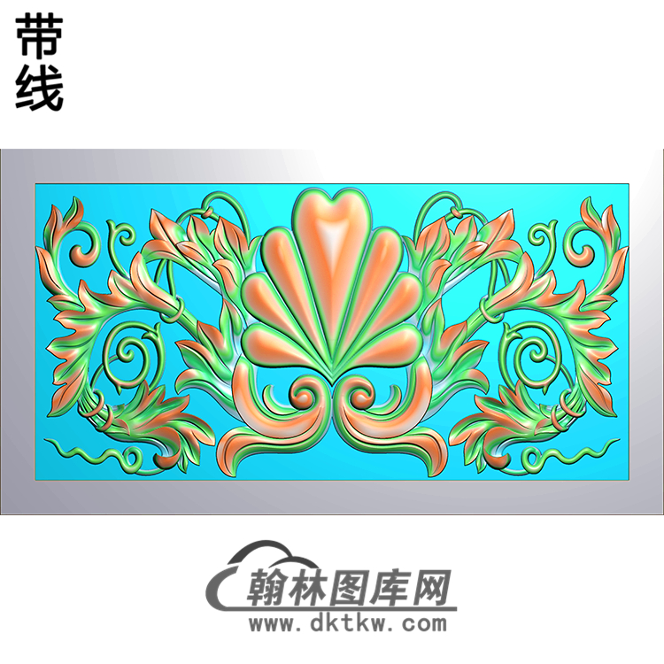 欧式长方形洋花精雕图（CYH-230）展示