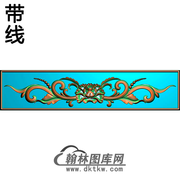 欧式长条洋花精雕图（CTH-047）展示