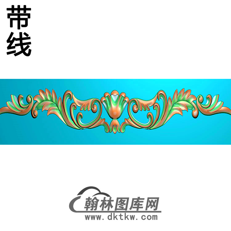欧式长条洋花精雕图（CTH-048）展示