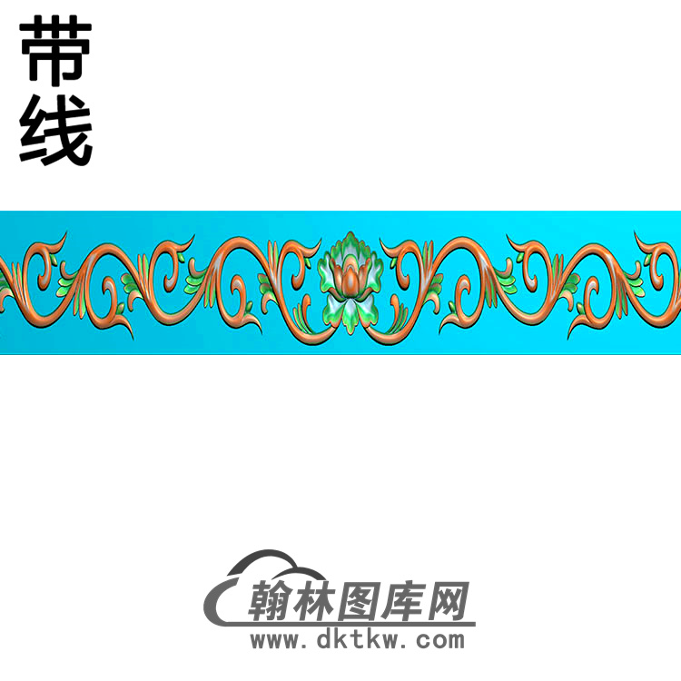 欧式长条洋花精雕图（CTH-050）展示