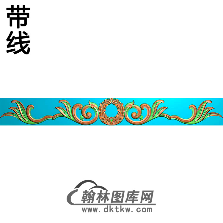欧式长条洋花精雕图（CTH-051）展示