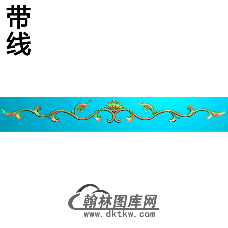 欧式长条洋花精雕图（CTH-052）展示