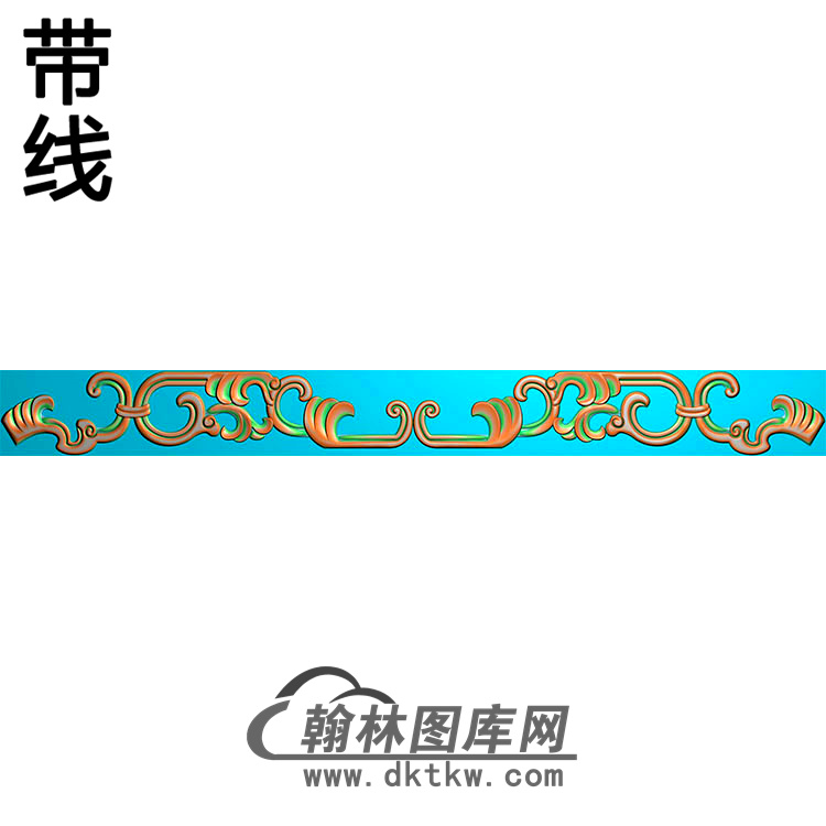 欧式长条洋花精雕图（CTH-059）展示
