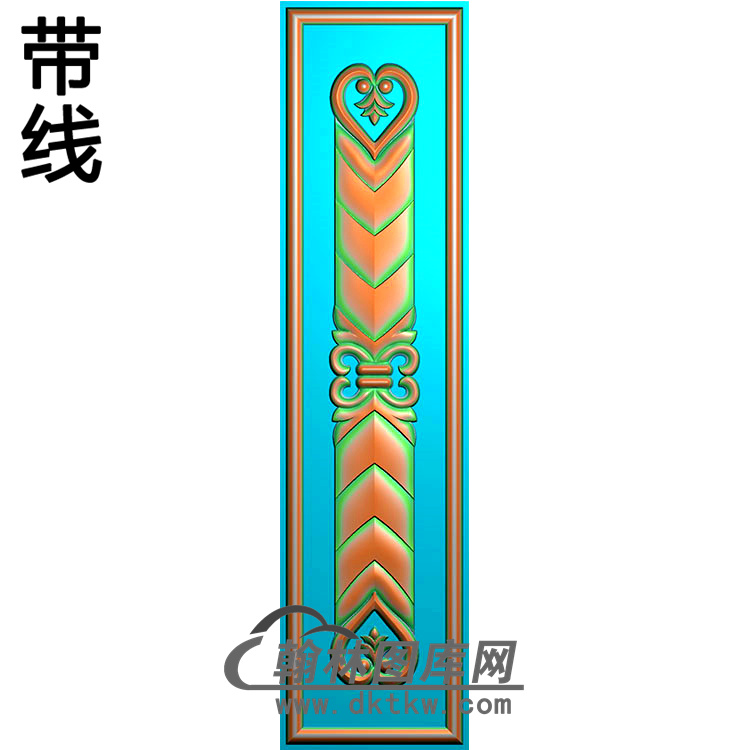 欧式长条洋花精雕图（CTH-063）展示