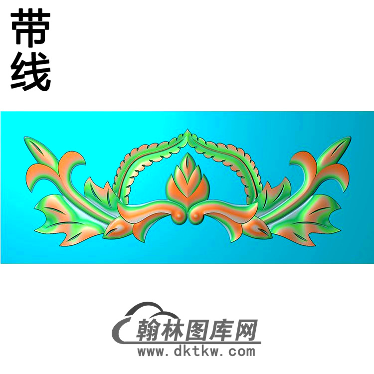 欧式长条洋花精雕图（CTH-068）展示