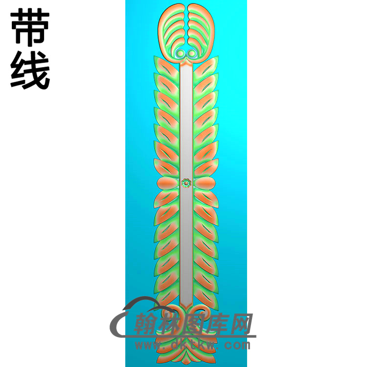 欧式长条洋花精雕图（CTH-070）展示