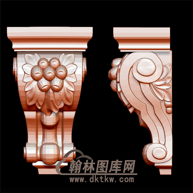 柱头立体圆雕图(YZT-026)展示