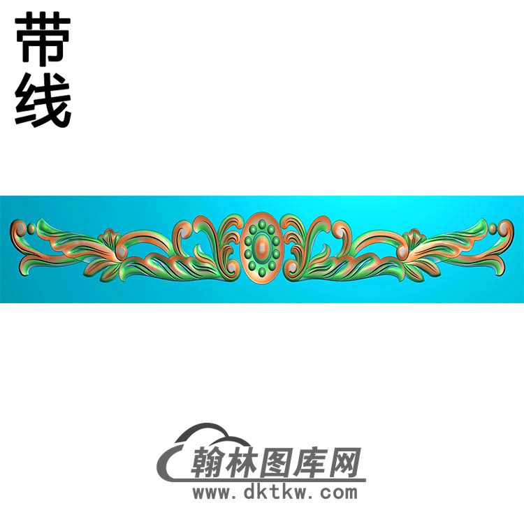 长条洋花精雕图（CTH-076）展示