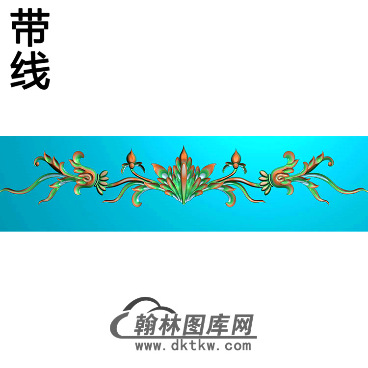 欧式长条洋花精雕图（CTH-089）展示