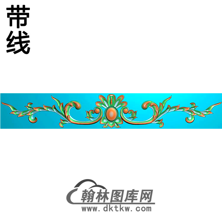 欧式长条洋花精雕图（CTH-091）展示