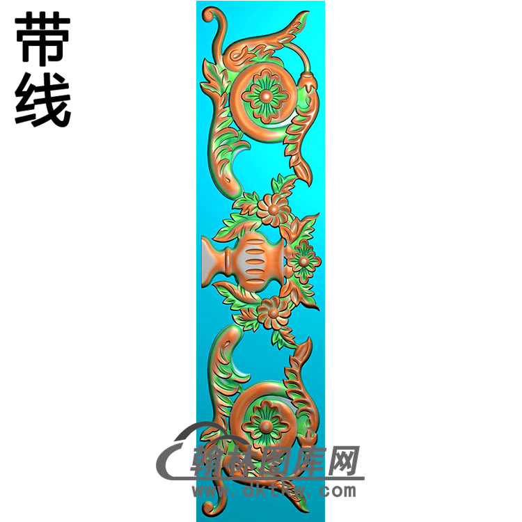 欧式长条洋花精雕图（CTH-099）展示