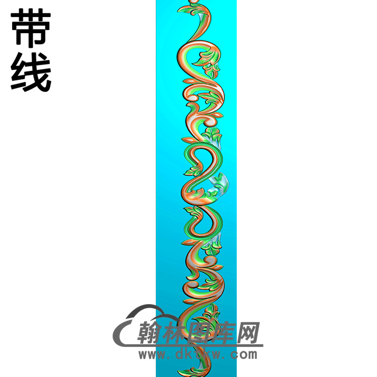 欧式长条洋花精雕图（CTH-103）展示
