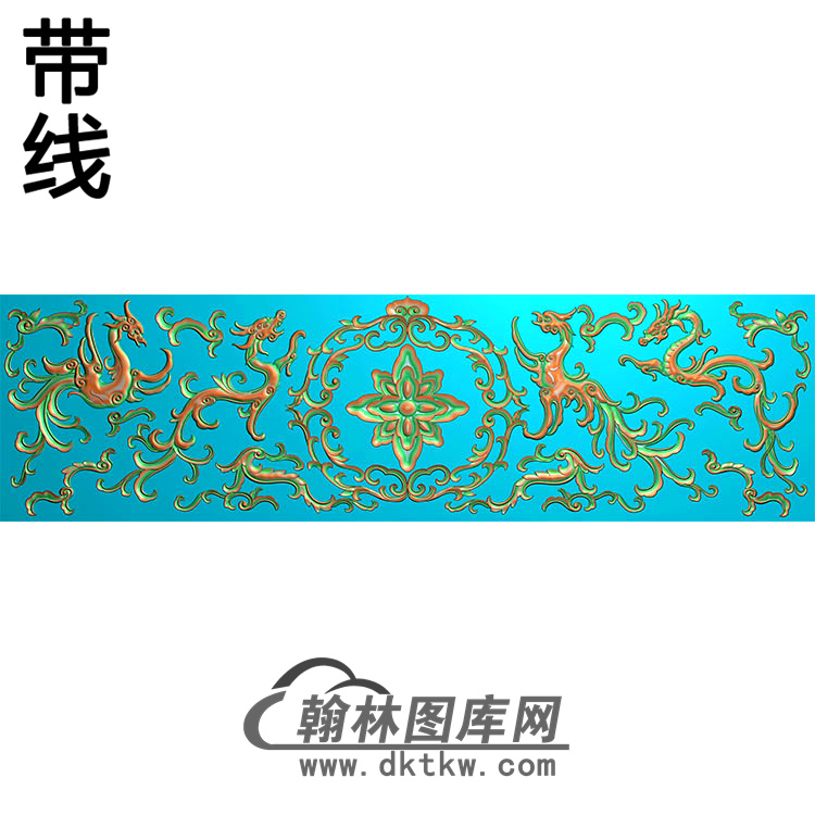 欧式长方形洋花精雕图（CYH-247）展示