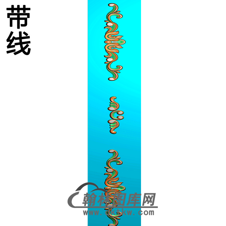 欧式长条洋花精雕图（CTH-104）展示
