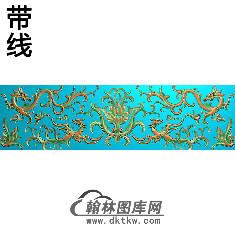 欧式长方形洋花精雕图（CYH-248）展示