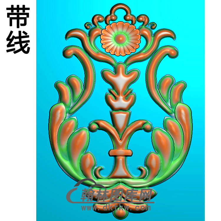 欧式长方形洋花精雕图（CYH-253）展示