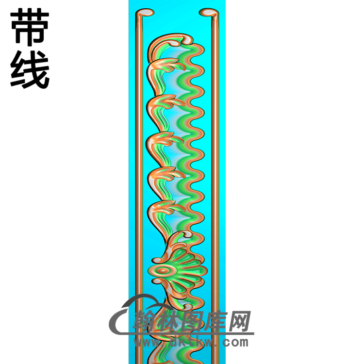 欧式长条洋花精雕图（CTH-114）展示