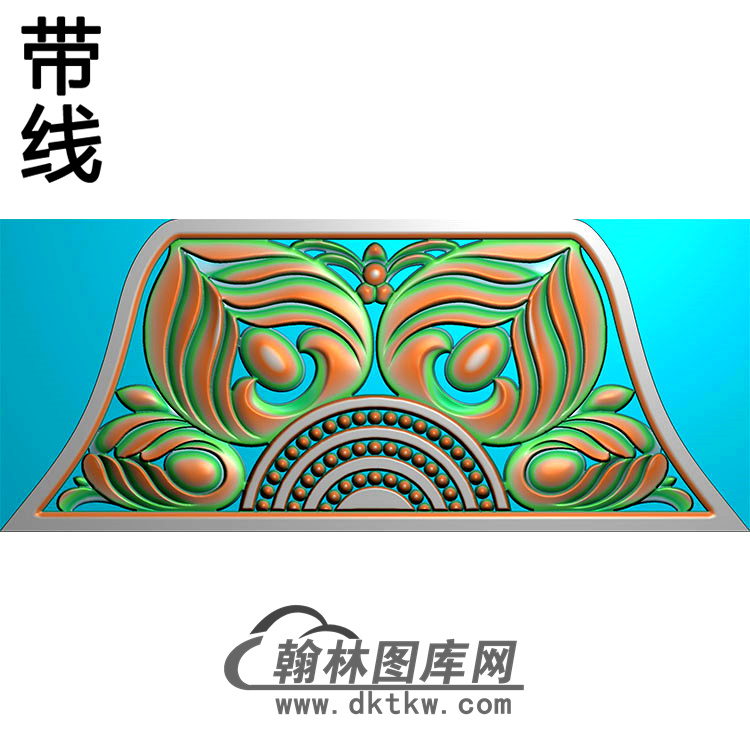 欧式长方形洋花精雕图（CYH-273）展示