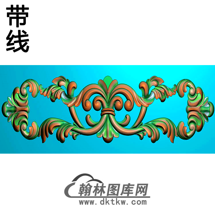欧式长方形洋花精雕图（CYH-278）展示