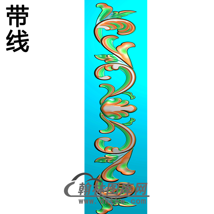 欧式长条洋花精雕图（CTH-121）展示