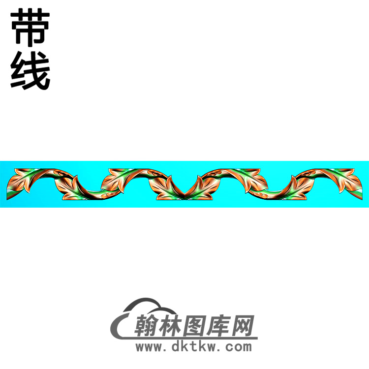 欧式长条洋花精雕图（CTH-124）展示