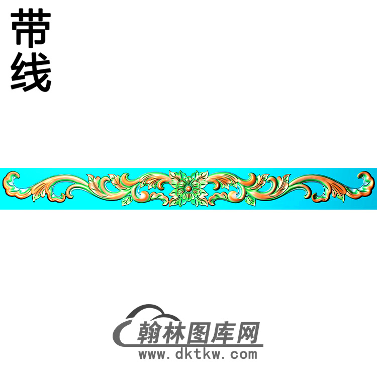 欧式长条洋花精雕图（CTH-127）展示