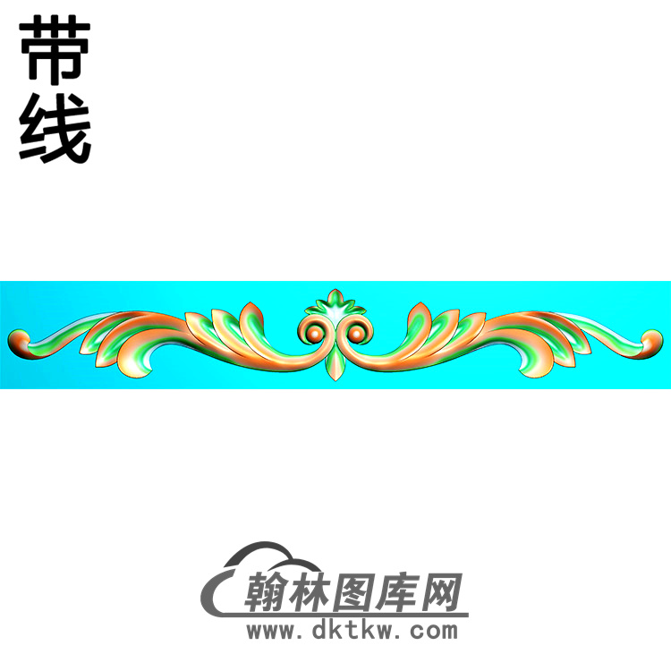 欧式长条洋花精雕图（CTH-128）展示