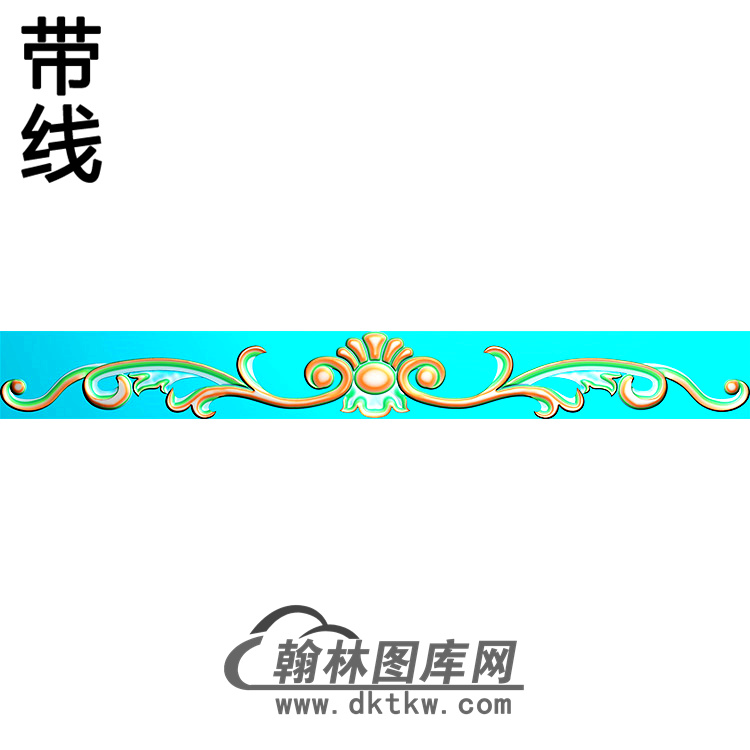 欧式长条洋花精雕图（CTH-133）展示