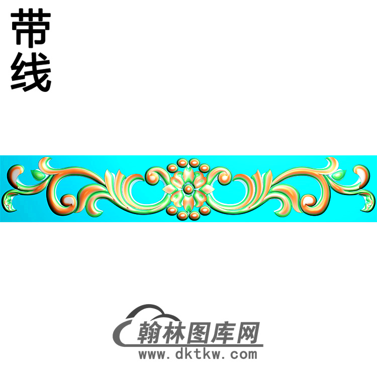 欧式长条洋花精雕图（CTH-134）展示