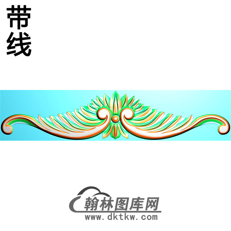 欧式长条洋花精雕图（CTH-138）展示