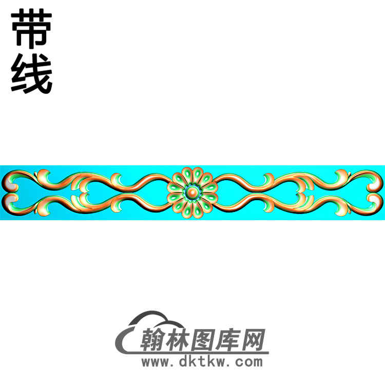 欧式长条洋花精雕图（CTH-141）展示