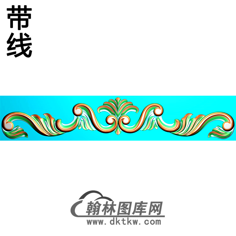欧式长条洋花精雕图（CTH-144）展示